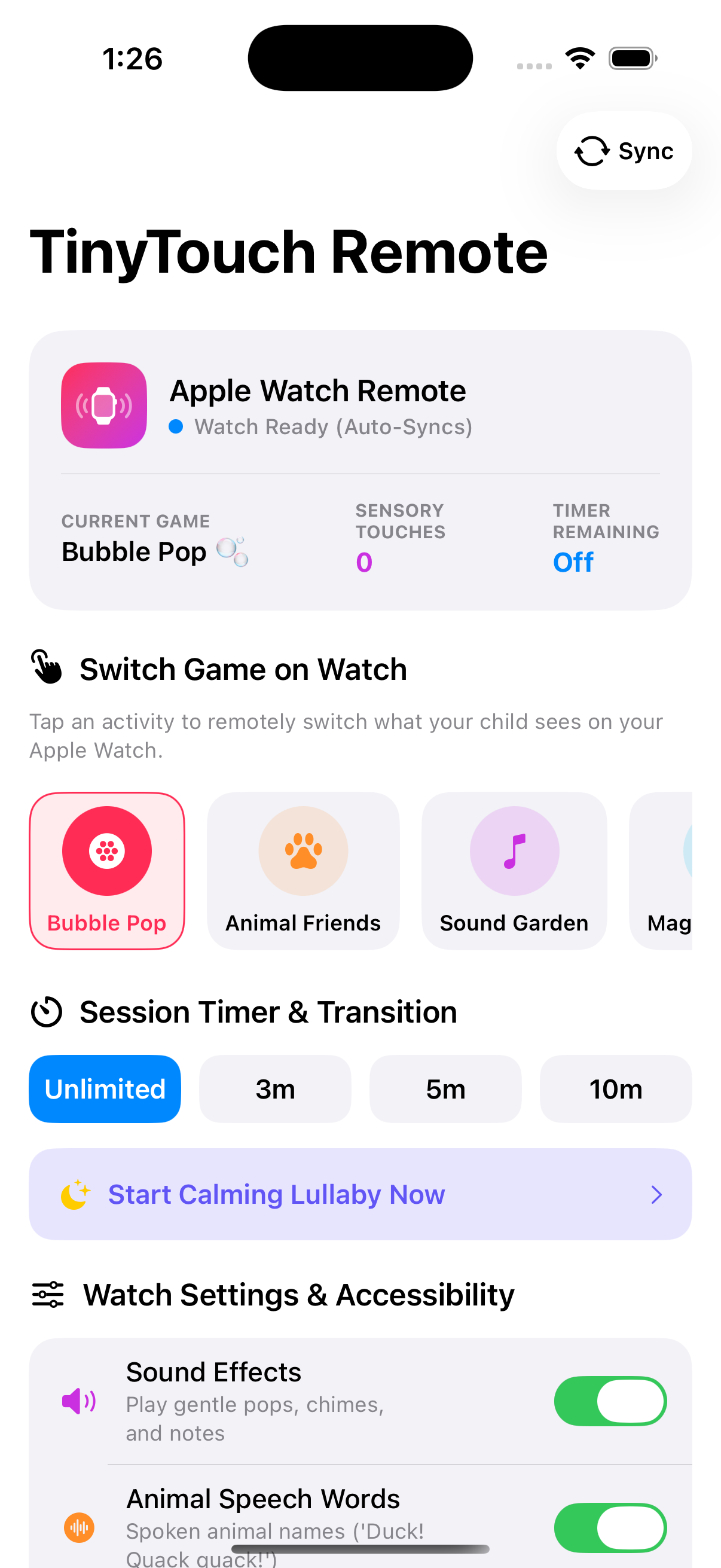 TinyTouch iPhone Parent Remote