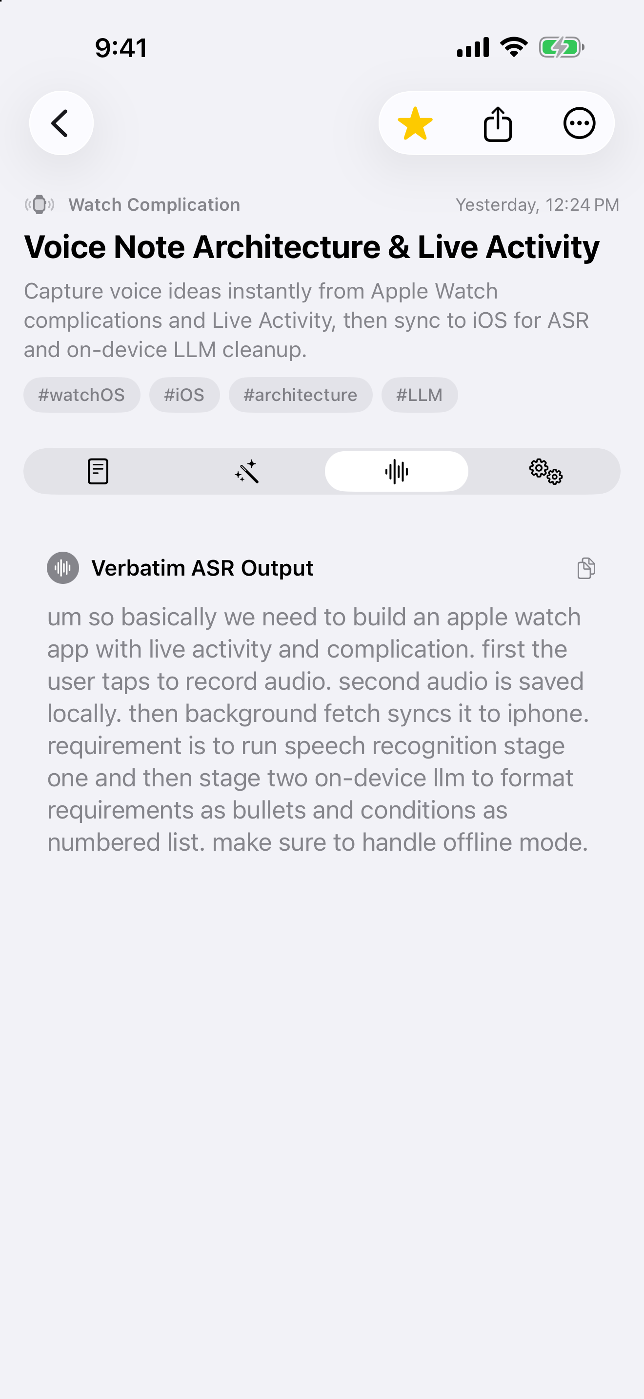 Verbatim Whisper Transcript Audit Trail